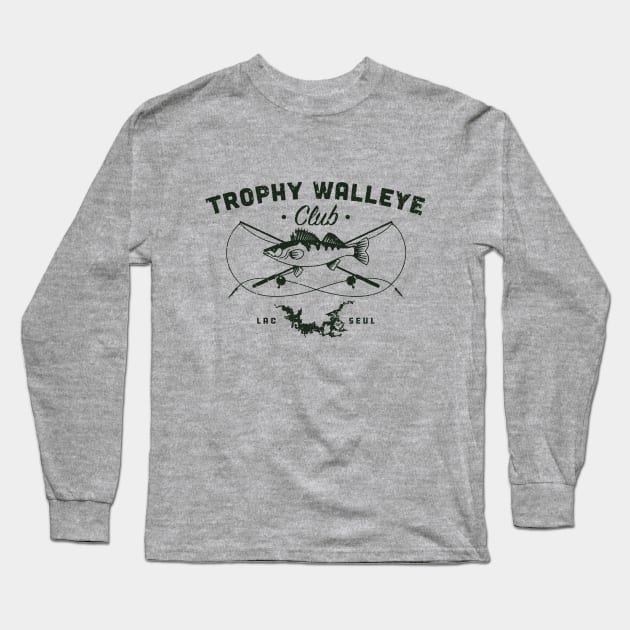 Lac Seul Trophy Walleye Club Long Sleeve T-Shirt by mytripsites